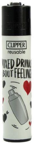 Clipper Gasfeuerzeug „Mixed Drinks About Feelings