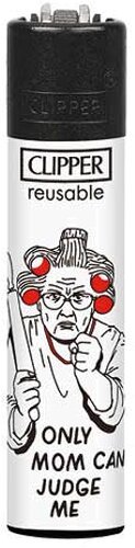 Clipper Gasfeuerzeug „Only Mom Can Judge Me