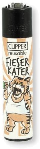Clipper Nachfüllfeuerzeug – Edition Stadtasikanten „Böser Kater