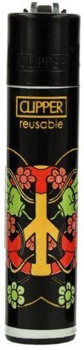 Clipper Gasfeuerzeug – Trippy Icon Art „Peace