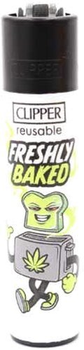 Clipper Nachfüllfeuerzeug – Weed Slogan 6 „Weed Toaster