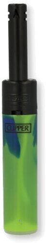 Clipper Stabfeuerzeug Nebula Mix 1 – Design 3v4 Grün/Dunkelblau