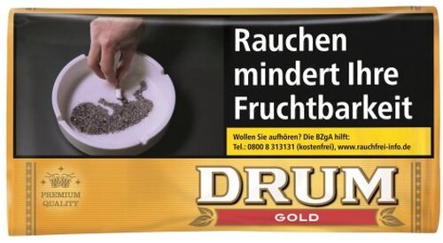 Drum Gold Pouch-Päckchen 30 g Zigarettentabak