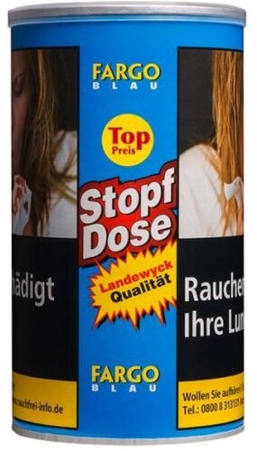 Fargo Blau Fine XXL Spar-Dose 122 g Zigarettentabak