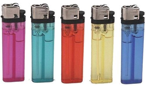 Einweg-Gasfeuerzeug transparent – klassische Steinzündung mit Softflame