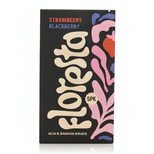 Floresta Wraps – Strawberry Blackberry | Pflanzliche Acai & Banana Bluntwraps