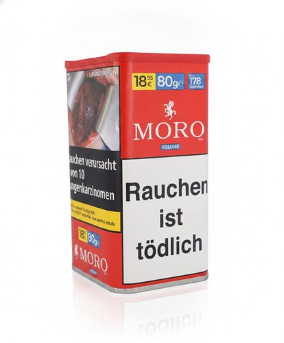 MORO Rot Volumentabak Dose 80 g