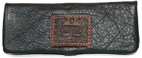 Kavatza Dreher-Etui Mini aus Glattleder – Schwarz
