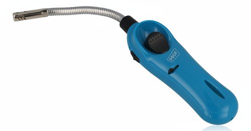Prof Flexibles Stabfeuerzeug mit Piezozündung – Blau