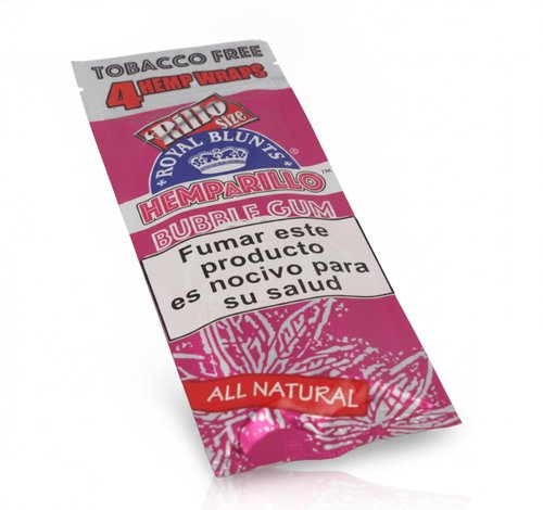 Hemparillo Hanf Wraps Bubble Gum – Tabakfreie Blunts in Rillo-Size