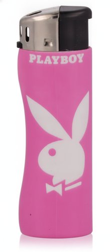 Takito Curve Maxi Piezo-Feuerzeug – Playboy Edition Rosa