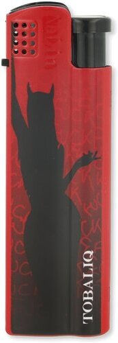 Tobaliq Devil Girl Nr. 5 – Jetfeuerzeug mit Piezo-Zündung und abnehmbarem Metallgehäuse