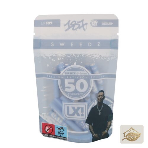 187 SWEEDZ LX Aktivkohlefilter 6 mm in Blau