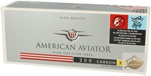 American Aviator Carbon XL Hülsen mit langem Aktivkohlefilter