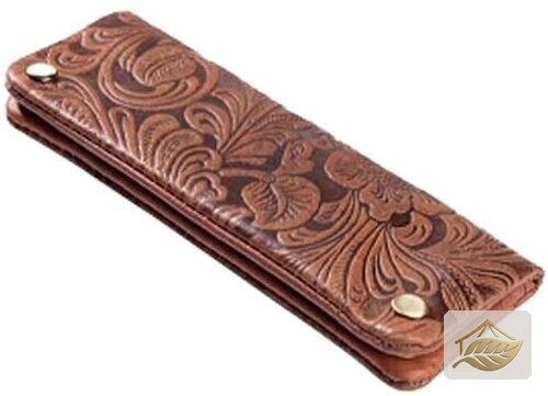 Angelo KAV-03 Ledertasche für Feinschnitt in Braun