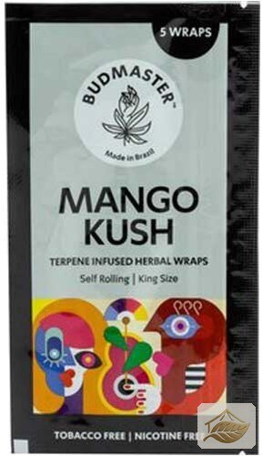 Budmaster Mango Kush Blunt Wraps mit Terpenen, tabakfrei