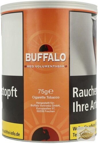 Buffalo Red Halfzware Zigarettentabak in der Dose