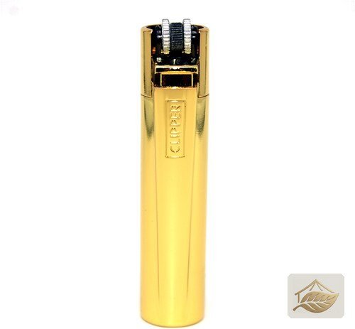 Clipper Feuerzeug Glanzgold, schlichtes Design