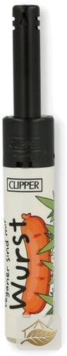 Clipper Stabfeuerzeug Wurst-Motiv, Grillen-Serie 3K
