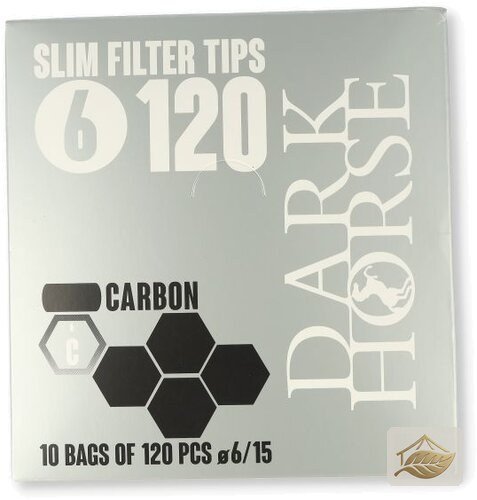 Dark Horse Carbon Slim Aktivkohle-Drehfilter 6 mm