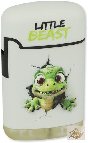 Easy Torch Little Beast, Jetflame-Feuerzeug in Weiß
