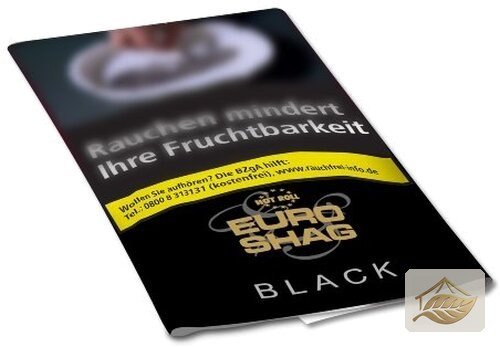 Euro Shag Black Zware Feinschnitt im Päckchen
