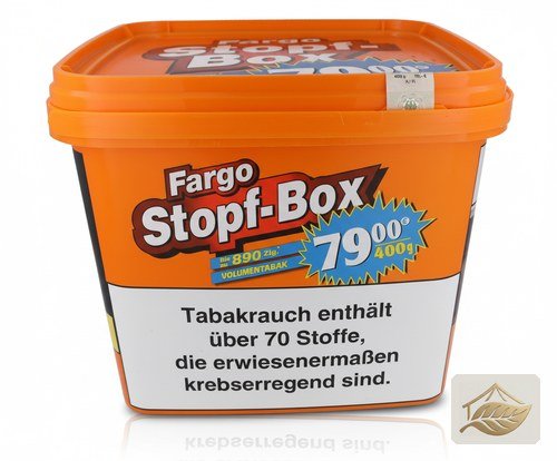 Fargo Orange XXXL Volumentabak im Eimer zum Stopfen