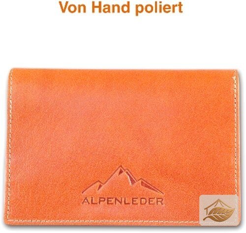 Alpenleder Büffelleder-Tabaktasche Sepp in Cognac