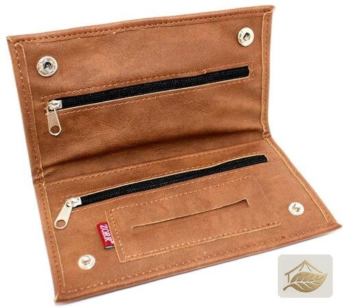 Zorr Tabaktasche aus braunem Wildleder