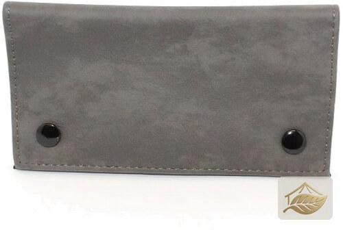 Zorr Feinschnitt-Tasche aus Wildleder in Dunkelgrau