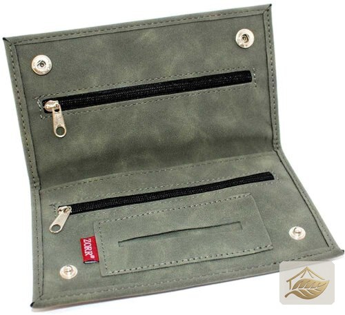 Zorr Feinschnitt-Tasche Wildleder Olive