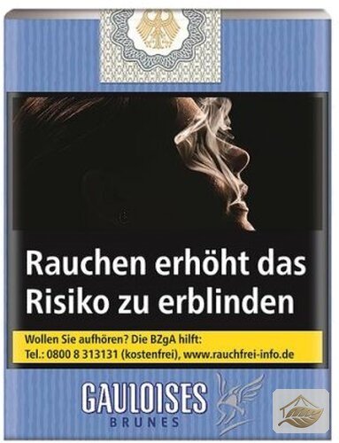 Gauloises Brunes ohne Filter 20er