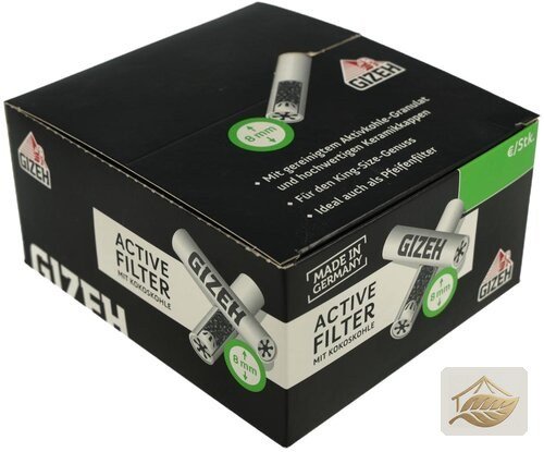 Gizeh Active Filter 8mm Aktivkohlefilter King Size