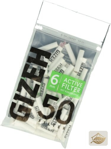 Gizeh Active Filter Black 6mm Aktivkohle