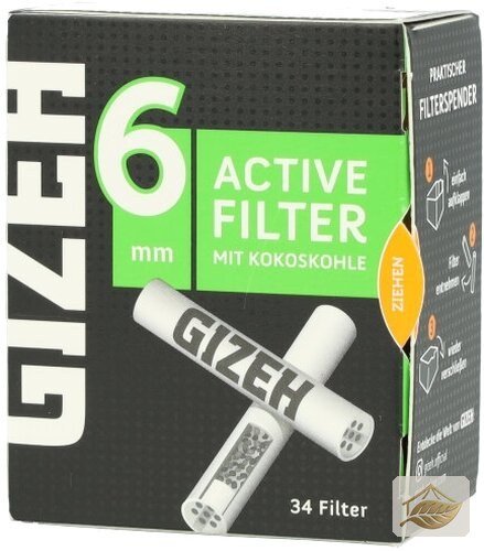 Gizeh Active Aktivkohlefilter Slim 6 mm