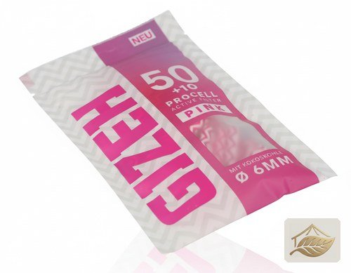 Gizeh ProCell Pink Aktivkohlefilter, 6 mm Slim