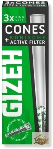 Gizeh Black Cones mit konischem Aktivkohlefilter