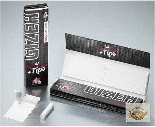 Gizeh Black King Size Slim Papers mit Filter Tips