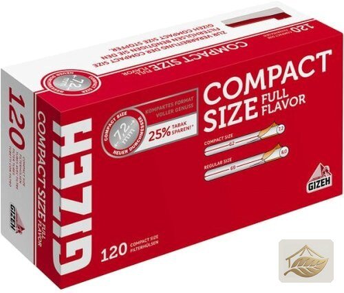 Gizeh Compact Size Filterhülsen 7,2 mm, dünn