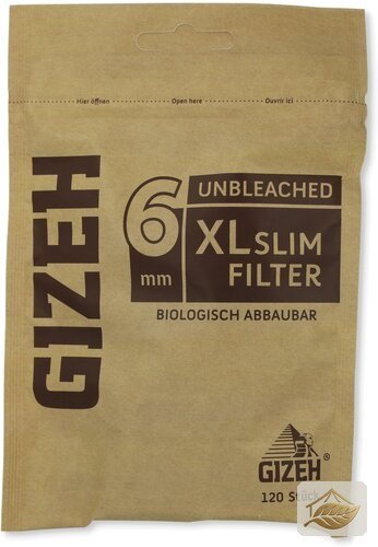 Gizeh Pure XL Slim Drehfilter aus Zellulose