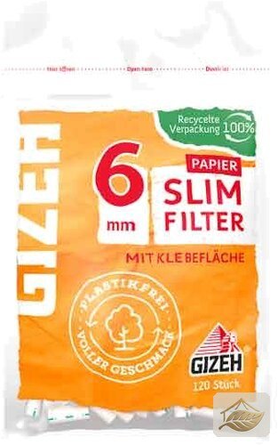 Gizeh Slim Papierfilter 6 mm, plastikfrei