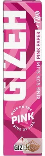 Gizeh Pink King Size Slim Blättchen mit Filter-Tips