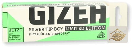 Gizeh Silver Tip Boy Stopfgerät in Grün (Limited)