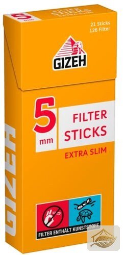 Gizeh Tip Sticks Extra Slim Eindrehfilter 5 mm