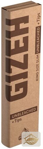 Gizeh ungebleichte King Size Slim Longpapers samt Tips
