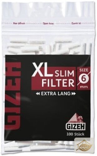 Gizeh Black XL Slim Eindrehfilter, 6 mm