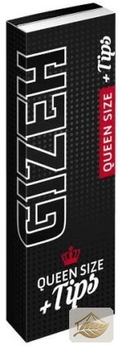 Gizeh Black Extra Fine Queen Size Papier inklusive Tips