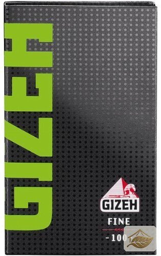 Gizeh Black Fine Green Blättchen aus Flachs und Hanf