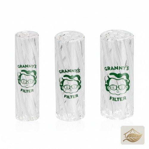 Grannys Weed Glas-Filtertips Klar im 3er-Set