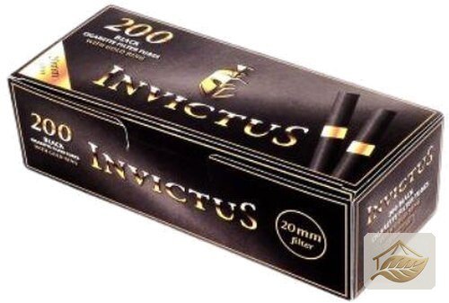 Invictus Black King-Size-Filterhülsen, schwarz-gold